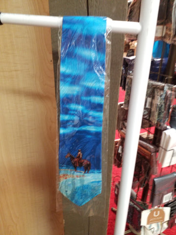 Silk Tie Snow Painting
