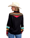 Stetson Women's Long Sleeve Snap Shirt with Serape Stripes