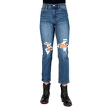 Tin Haul Rachel High Rise Straight Cropped Jean