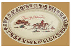 Christmas Oval Platter by True West