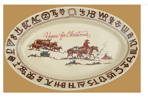 At the Ranch Cowboys & Brands Dinnerware