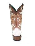 Corral Honey and Bone Floral Embroidered Boot