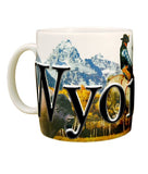 Wyoming Color Relief Mug