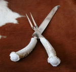 Carving Set with Antler Handles