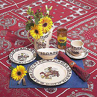 True West China as seen on YELLOWSTONE - 5pc Rodeo Place Setting